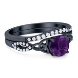 Two Piece Round Trinity Ring