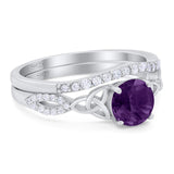 Two Piece Round Trinity Ring