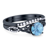 Two Piece Round Trinity Ring