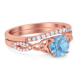 Two Piece Round Trinity Ring