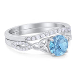 Two Piece Round Trinity Ring
