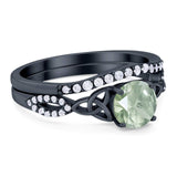 Two Piece Round Trinity Ring