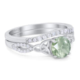 Two Piece Round Trinity Ring