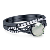 Two Piece Round Trinity Ring
