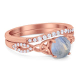 Two Piece Round Trinity Ring
