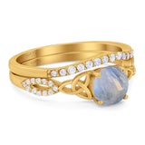 Two Piece Round Trinity Ring