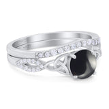 Two Piece Round Trinity Ring