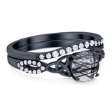 Two Piece Round Trinity Ring