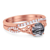 Two Piece Round Trinity Ring