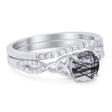 Two Piece Round Trinity Ring