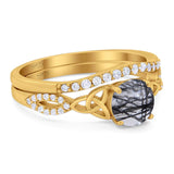 Two Piece Round Trinity Ring