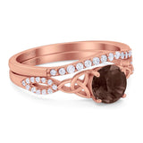 Two Piece Round Trinity Ring