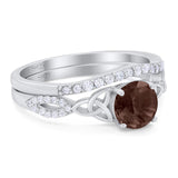 Two Piece Round Trinity Ring