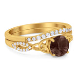 Two Piece Round Trinity Ring