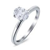 Oval Natural Stone Cathedral Ring