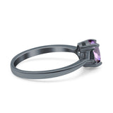 Three Stone Oval Natural Stone Trio Ring