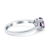 Three Stone Oval Natural Stone Trio Ring