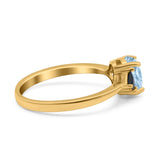 Three Stone Oval Natural Stone Trio Ring