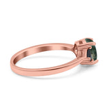 Three Stone Oval Natural Stone Trio Ring