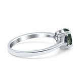 Three Stone Oval Natural Stone Trio Ring