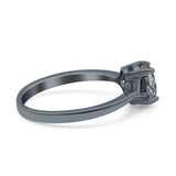 Three Stone Oval Natural Stone Trio Ring