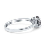 Three Stone Oval Natural Stone Trio Ring