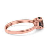 Three Stone Oval Natural Stone Trio Ring