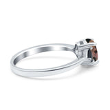 Three Stone Oval Natural Stone Trio Ring