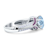 Two Tone Oval Natural Stone Ring