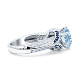 Two Tone Oval Natural Stone Ring