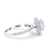 Art Deco Round Natural Stone Ring