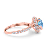 Art Deco Round Natural Stone Ring