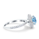 Art Deco Round Natural Stone Ring