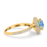 Art Deco Round Natural Stone Ring