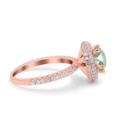 Art Deco Round Natural Stone Ring