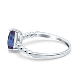 Pear Teardrop Natural Stone Solitaire Ring