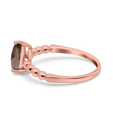 Pear Teardrop Natural Stone Solitaire Ring