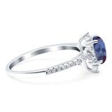 Pear Teardrop Natural Stone Cluster Ring