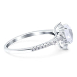 Pear Teardrop Natural Stone Cluster Ring