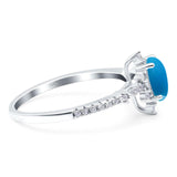 Pear Teardrop Natural Stone Cluster Ring