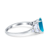 Art Deco Oval Natural Stone Wedding Ring