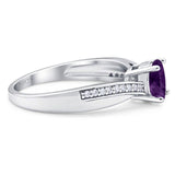 Vintage Style Round Natural Stone Twisted Ring