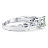 Vintage Style Round Natural Stone Twisted Ring