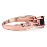 Vintage Style Round Natural Stone Twisted Ring