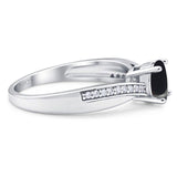 Vintage Style Round Natural Stone Twisted Ring