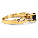 Vintage Style Round Natural Stone Twisted Ring