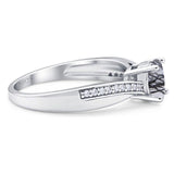 Vintage Style Round Natural Stone Twisted Ring