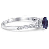 Art Deco Round Natural Stone Ring