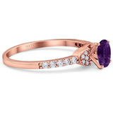 Art Deco Round Natural Stone Ring