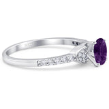 Art Deco Round Natural Stone Ring